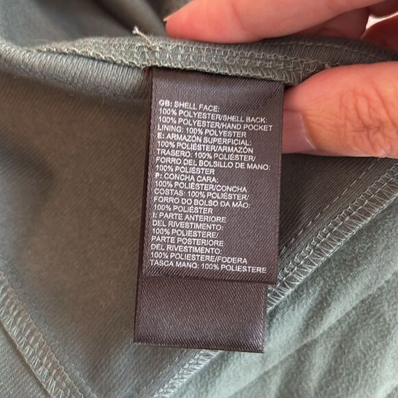 The North Face Women Calentito 2 Jacket Green Heather small Windwall Full-Zip - Picture 9 of 10